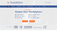 Desktop Screenshot of buyandsellhair.com
